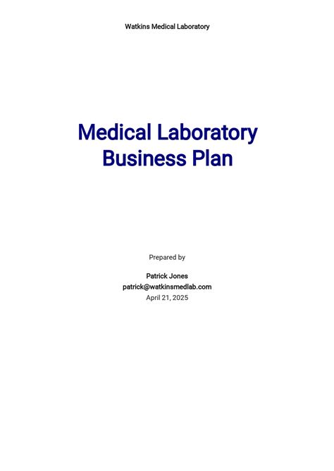 Medical Scanning Lab Business Plan